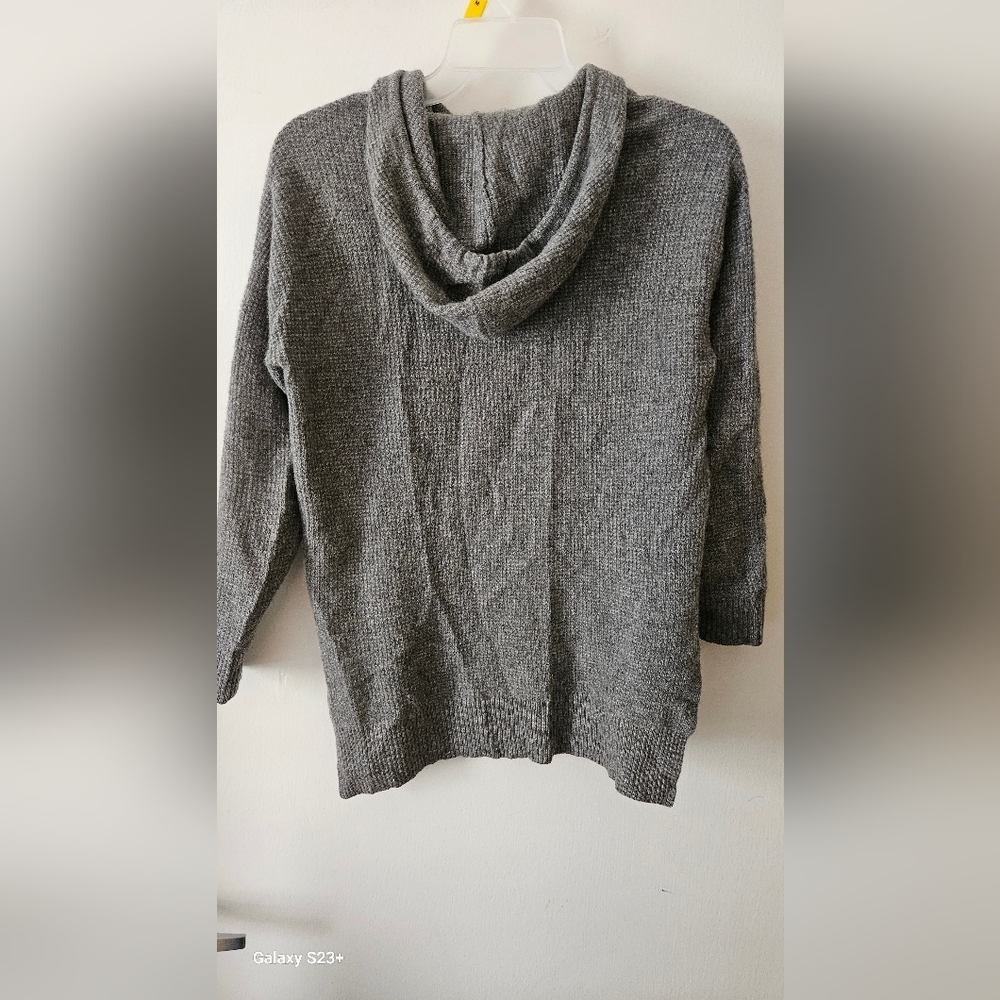 Charter Club Gray Relaxed Long Sleeve Hoodie - Picture 3 of 5
